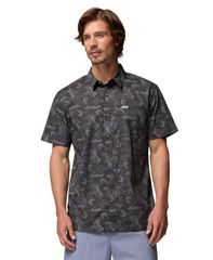 コロンビア メンズ トップス シャツ 半袖 Columbia Mens Trollers Best ShortSleeve Shirt Shark Flatout