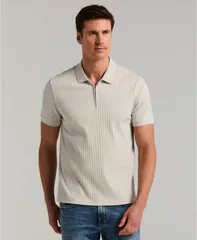 ペリーエリス メンズ トップス ポロシャツ Perry Ellis Mens QuarterZipolo Shirt Glacier Gray グレーのサムネイル
