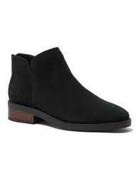 ランズエンド レディース シューズ ブーツ・レインブーツ アンクル ブーツ Lands End Womens Essential Zip Up Ankle Booties Black suede ブラのサムネイル