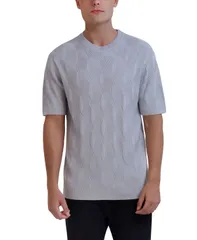 カール ラガーフェルド メンズ アウター ニット・セーター KARL LAGERFELD PARIS Mens Short Sleeve Sweater Gray グレーのサムネイル