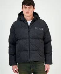 ヒューゴボス メンズ アウター ジャケット・ブルゾン フーデッドジャケット Hugo Boss Mens Bowan ZipFront Hooded Jacket Black ブラックのサムネイル