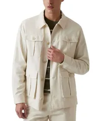 ゲス メンズ アウター ジャケット・ブルゾン シャツ GUESS Mensaharian RegularFitwill Shirt Jacket Quicksandのサムネイル