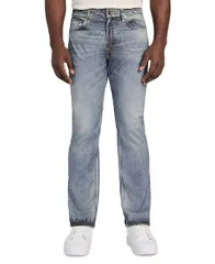 ゲス メンズ ボトムス デニムパンツ プリント トール ジーンズ GUESS Mens Rodeo Digitally Printed Stretch RegularFit Jeans Blue Geのサムネイル