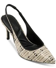 カール ラガーフェルド レディース シューズ パンプス KARL LAGERFELD PARIS Womens Rosalyn Slingback Pumps NaturalBlack ブラックのサムネイル