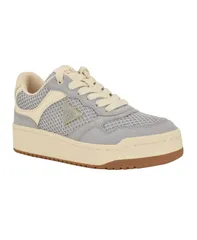 ゲス レディース シューズ スニーカー プラットフォーム レース GUESS Womens Miram LaceUplatform Court Sneakers Gray Mesh グレーのサムネイル