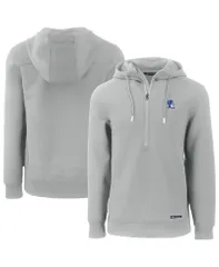 カッターアンドバック メンズ アウター パーカー・スウェット パーカー Cutter Buck Mens Gray Duke Blue Devils Roam Eco HalfZip Hoodie Gのサムネイル