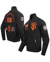 プロスタンダード メンズ アウター ジャケット・ブルゾン ジャケット Pro Standard Mens Black San Francisco Giants Area Code Twill Full