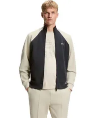 ヒューゴボス メンズ アウター パーカー・スウェット シャツ コントラスト コットン Hugo Boss Mens CottonBlend Contrast Piping Sweatshirt Darのサムネイル