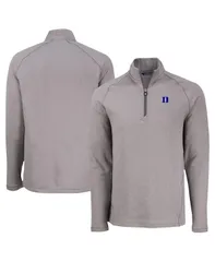 カッターアンドバック メンズ アウター パーカー・スウェット シャツ フリース Cutter Buck Mens Heather Gray Duke Blue Devils Peshastin Ecoのサムネイル