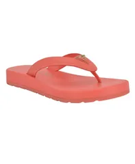 ゲス レディース シューズ サンダル ロゴ GUESS Candry Triangle Logo Eva Thong Flip Flops Orange オレンジのサムネイル