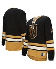 ミッチェルネス メンズ アウター パーカー・スウェット シャツ レース Mitchell Ness Mens Black Vegas Golden Knights Heritage LaceUpullのサムネイル