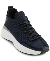ダナ キャラン ニューヨーク レディース シューズ スニーカー DKNY Womens Zayley Slip On Sneakers Navy and Black ブラックのサムネイル