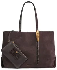 ダナ キャラン ニューヨーク レディース バッグ ジョーゼット Donna Karanew York Womens GeorgettextraLarge Tote Bag Chocolate Plumのサムネイル