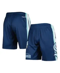 ミッチェルネス メンズ ボトムス ハーフパンツ・ショーツ メッシュ ショートパンツ Mitchell Ness Mens Deep Sea Blue Seattle Kraken City Colleのサムネイル