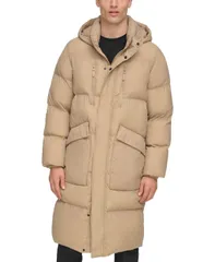 ダナ キャラン ニューヨーク メンズ アウター ジャケット・ブルゾン キルティング パーカー DKNY Mens Quilted Hooded Duffle Parka Khaki カーキのサムネイル