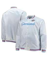 ミッチェルネス メンズ アウター ジャケット・ブルゾン トール サテン ジャケット Mitchell Ness Mens White Big and Tall 1997 NBA AllStar Gamのサムネイル