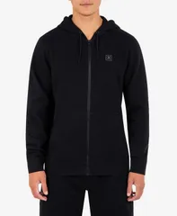 ハーレー メンズ アウター パーカー・スウェット スウェット シャツ ロゴ Hurley Mens Icon Chest Logo Full Zip Hooded Sweatshirt Black ブのサムネイル
