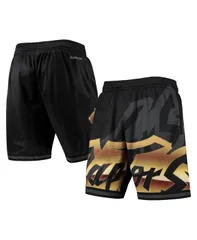 ミッチェルネス メンズ ボトムス ハーフパンツ・ショーツ ショートパンツ Mitchell Ness Mens Black Toronto Raptors Big Face 40 Fashion Shのサムネイル