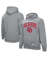 ミッチェルネス メンズ アウター パーカー・スウェット パーカー Mitchell Ness Mens Heather Gray Oklahoma Sooners Classic Arch Pulloのサムネイル