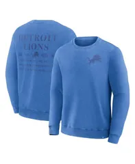 ファナティクス メンズ アウター パーカー・スウェット スウェット シャツ Fanatics Mens Blue Detroit Lions Deep Route Pullover Sweatshirのサムネイル