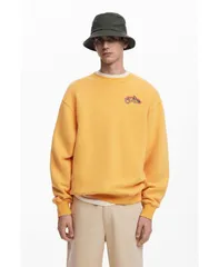 デジグアル メンズ アウター ニット・セーター スウェット シャツ 刺繍 Desigual Mens Embroidered sweatshirt Orange オレンジのサムネイル