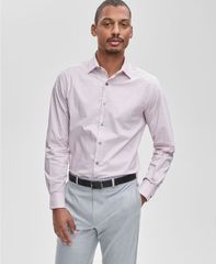 알파니 맨즈 탑스 셔츠 프린트 Alfani Mens SlimFit GeoPrint Dress Shirt Smoked Rose 훈제