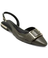 ダナ キャラン ニューヨーク レディース シューズ パンプス DKNY Womens Clemma Buckle Slingback Flats Medium Green グリーンのサムネイル
