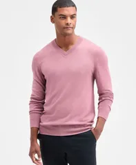 アルファニ メンズ アウター ニット・セーター Vネック セーター 長袖 Alfani Mens LongSleeve VNeck Merino Sweater Smoked Rose スモークのサムネイル
