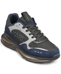カール ラガーフェルド メンズ シューズ スニーカー KARLAGERFELD PARIS Mens Karl Side Sneaker Navy Grey グレーのサムネイル