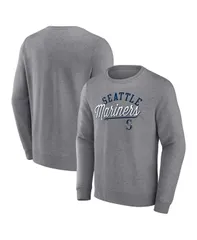 ファナティクス メンズ アウター パーカー・スウェット スウェット シャツ Fanatics Mens Heather Gray Seattle Mariners Simplicity Pulloveのサムネイル