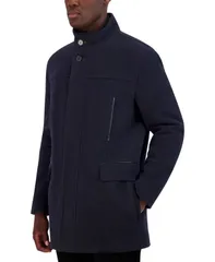コールハーン メンズ アウター ジャケット・ブルゾン プラスサイズ コート Cole Haan Mens Heavy Plush Car Coat Navy ネイビーのサムネイル