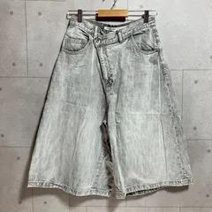 niko and ... jeans ニコアンド デニム ワイド ハーフパンツ L ガウチョ グレー レディース SU-25-33のサムネイル