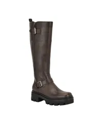 ゲス レディース シューズ ブーツ・レインブーツ トール GUESS Womens Lynnie Tall Buckle Moto Lug Sole Boots Regular Wide Calf Dのサムネイル