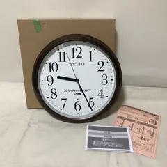 I295 　新品　掛時計　セイコー　SEIKO 電波時計　丸型　記念品　茶色　ブラウン　アナログ　のサムネイル