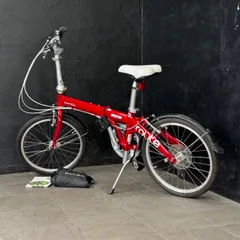 折りたたみ自転車 【中古】DAHON ダホン route ルート レッド 20インチ 7段変速 ミニベロ 折り畳み 輪行袋付き / 517132のサムネイル