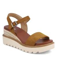 ミア レディース シューズ サンダル プラットフォーム MIA Womens Ophidia Platform Wedge Sandals Cognacのサムネイル