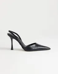 トップショップ レディース シューズ パンプス ヒール Topshop Angel heeled pumps Black ブラックのサムネイル