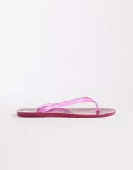 エイソス レディース シューズ サンダル ASOS DESIGN Foxton jelly flip flops in raspberryのサムネイル