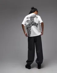 オールセインツ レディース トップス Tシャツ グラフィック AllSaintswoop amelie back graphic tshirt Optic white ホワイトのサムネイル