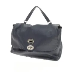 【中古】ザネラート ZANELLATO POSTINA レザー ショルダーバッグ ネイビー【WxH24.5xD16.5】【ユニセックス】のサムネイル