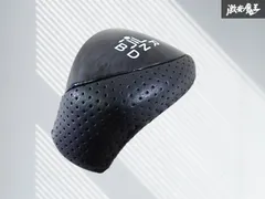 TOYOTA トヨタ 純正 ZVW30 プリウス シフトノブ ノブ パンチングレザー ピアノブラック 黒木目 穴径：約9.0ｍｍ 即納 棚のサムネイル