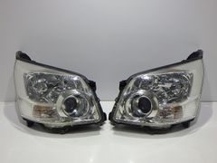 13枚目左ステー損傷　70 BR110-5 ノア ヘッドライト 左右セット トヨタ ノア ZRR70 純正 ヘッドライト 左右 セット 左 右 28-201