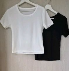 ATON 半袖 Tシャツ 2枚セット ブラック ホワイト 02 - メルカリ