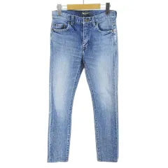 サンローラン パリ SAINT LAURENT PARIS デニムパンツ ジーンズ スキニーパンツ ジップフライ 26 青系 ブルー インディゴ 日本製 DK17 420247 Y288K 4400 エディ 2015のサムネイル