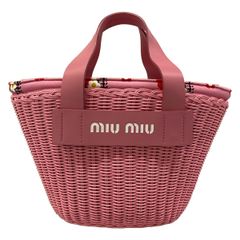 早い者勝ち価格！【新品】MIU MIU ピンク レザー トートバッグ - メルカリ
