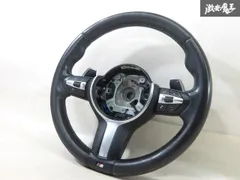 ★実動外し★ BMW 純正 3D20 F30 320d 3シリーズ Mスポーツ 前期 ステアリング ホイール ハンドル パドルシフト 付 6131 7848641-01 棚のサムネイル