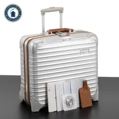 RIMOWA リモワ Lufthansa ルフトハンザ ボーイング 747-8 シルバーインテグラル 28L 機内持ち込み 2輪 TSAロック アルミ スーツケース LHのサムネイル