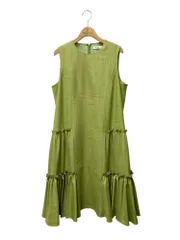 アディアム Ruched Dress 42448 ワンピース S グリーン フリル ITZBI7R1K4ZAのサムネイル