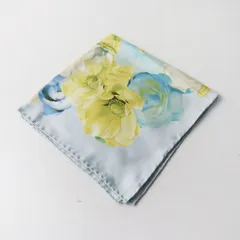 Vintage Salvatore Ferragamo silk scarf┃ヴィンテージ サルヴァトーレ フェラガモ フラワープリントシルクスカーフ SAX【2400014996937】のサムネイル