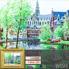 真作】【WISH】ベルナール・カトラン Bernard Cathelin「黒いテーブル